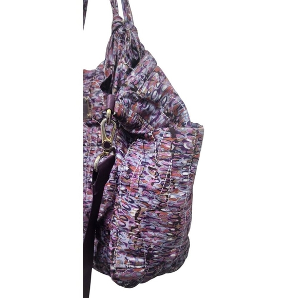 Marc By Marc Jacobs Shoulder Handbag Purple Abstract Print Crossbody Tote - Picture 8 of 15